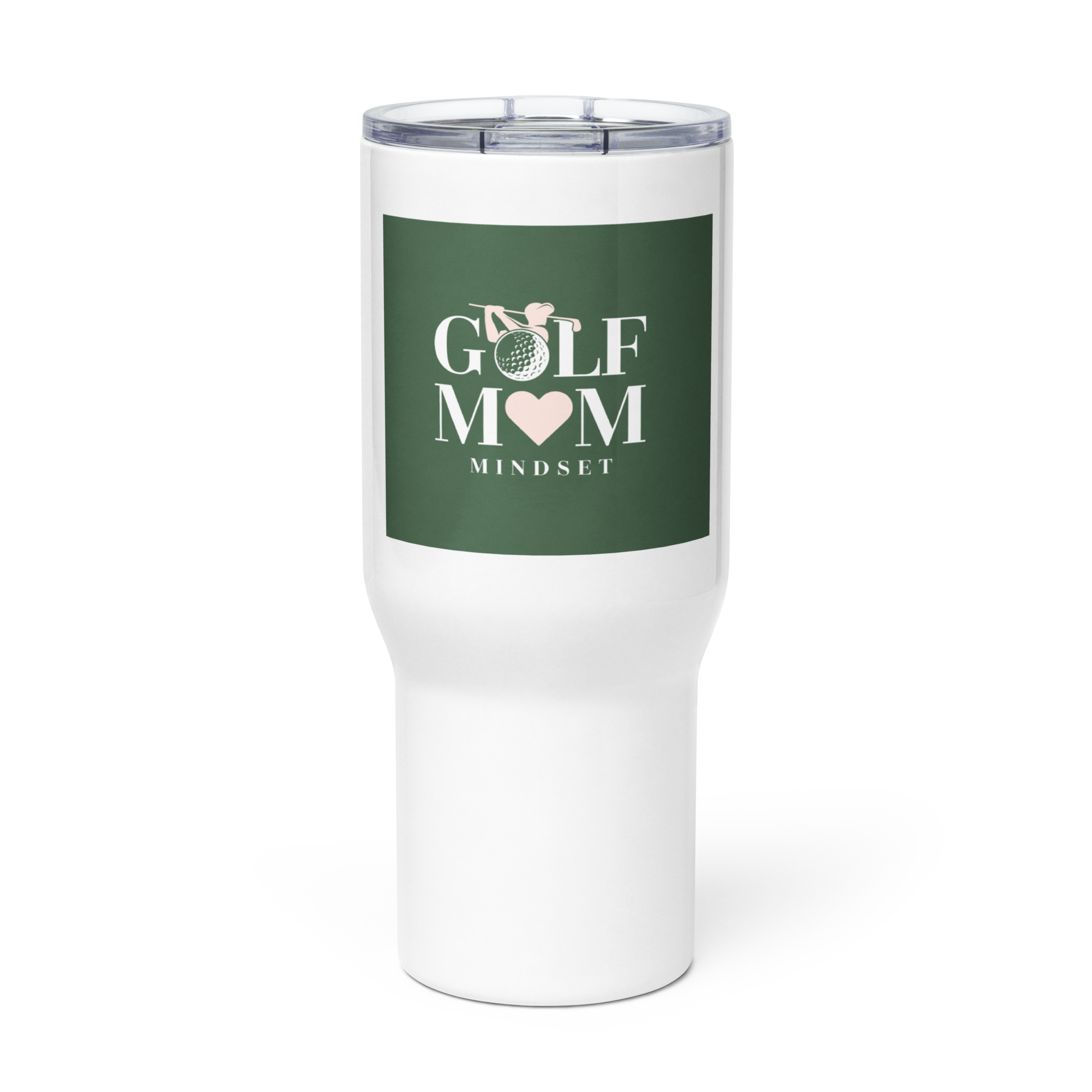 Travel mug with a handle